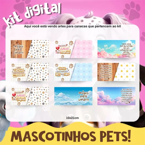 Kit Digital 44 Gatos Scrapbook Arquivo Png