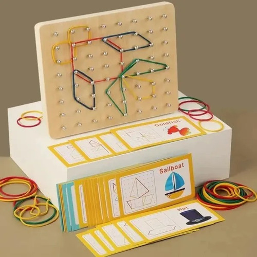 Tablero Didáctico Con Bandas Para Trabajar Patrones Niños