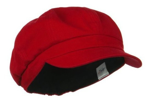 Red Xxl-xxxl Sombreros Cotton Elastic Newsboy Cap 