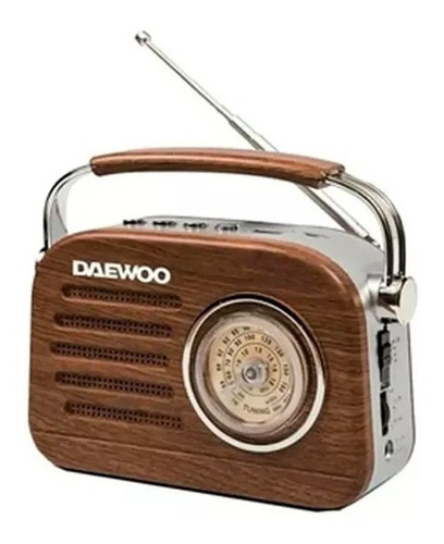 Radio Retro Daewoo Rh220 Bluetooth Usb Pila 220v Vintage    