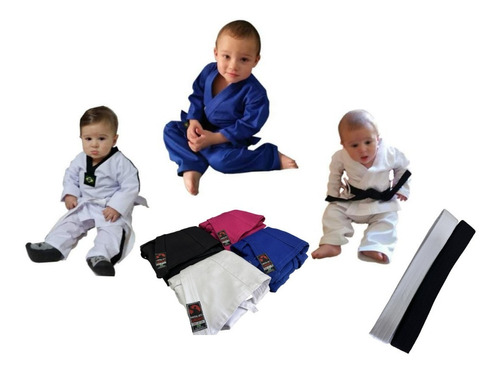 Kimono Karate/judo/jiujitsu Bebe 0, 1, 2 Anos + Chaveiro