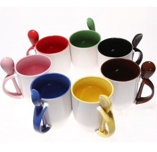 Tazas Personalizadas Con Cuchara.