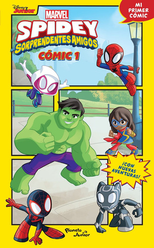 SPIDEY Y SUS SORPRENDENTES AMIGOS - COMIC 1, de Marvel Comics. Serie Spidey Y Sus Sorprendentes Amigos, vol. 1. Editorial Planeta Junior, tapa blanda en español, 2023