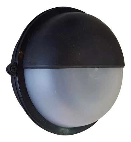 Tortuga Pvc Exterior Redonda Unidireccional Negra E27 Led Color Negro