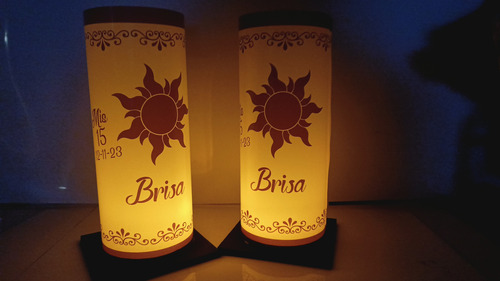 Centros De Mesa Rapunzel Fanal Pantalla Luz Led 12x20 Pack