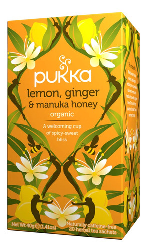 4-pack Infusion Pukka Lemon Ginger Manuka Andina Grains