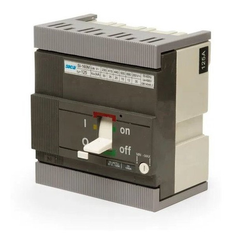 Imagen 3 de 8 de Interruptor Compacto Sica Tetrapolar Regulable 88/125a