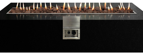 Lareira Fire Pit Gás Glp Retangular 150cm Externa Fogo E Art
