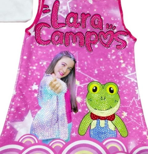 Vestido Tipo Jumper De Lara Campos Brillos Vestido Y Playera