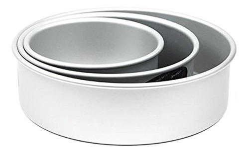 Cake Pan Set De 3 Round 3 Pulgadas 68 Y 10 Pulgadas Por Fat