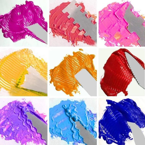 Imagen 2 de 9 de Set 15 Espátulas Pintura Al Óleo Arte Escultura Pintura Pint