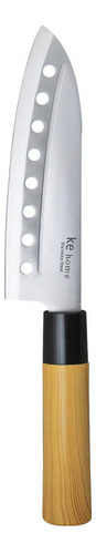 Faca Multiuso Inox 28cm Santoku Alveolar Japan Kehome