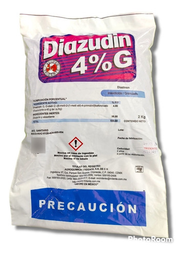 Diazudin 4g 2kg Controla Gallina Ciega Grillo Gusano Hormiga