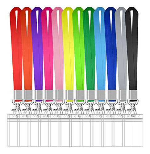 Portatarjetas Con Cordón, Bolsa Transparente Para Tarjetas D