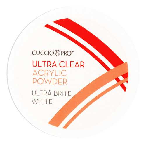 Polvo Acrílico Ultra Transparente, Cuccio Blanco Ultra Brite