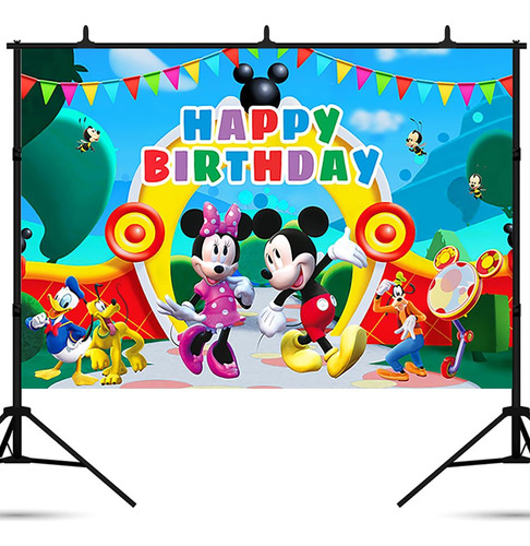 Fondo De Fotografia De Mickey Mouse Clubhouse Para Fiesta De