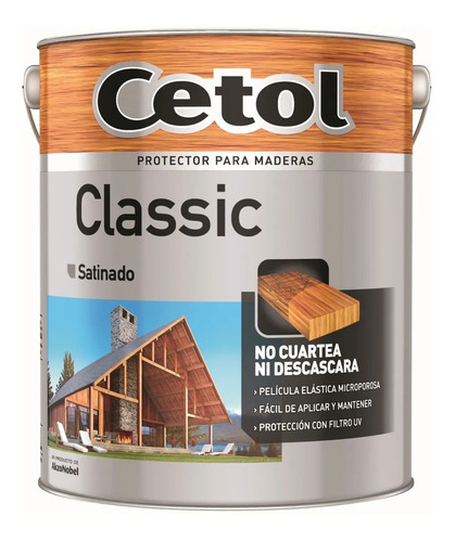 Proteccion De Superficie Cetol Classic Satinado X 4 Lt