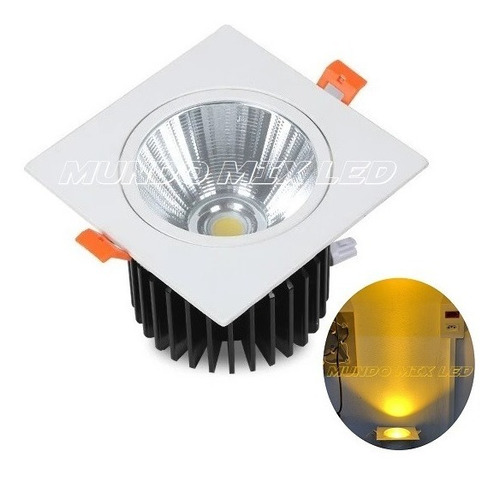 Spot Ar111 Direciona Emb Qd Led Cob 18w Amarelo 2500k 14cm