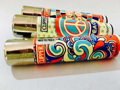 Clipper Flower Power Encendedor / España / Piedra Gas / Clip