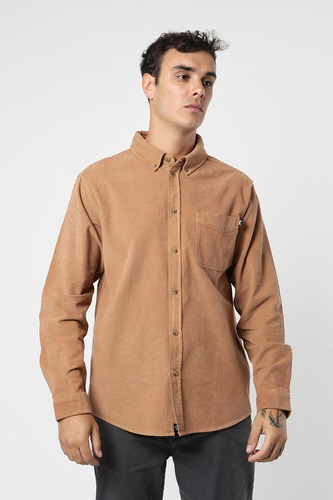 Camisa Manga Larga Classic Corduroy Beige