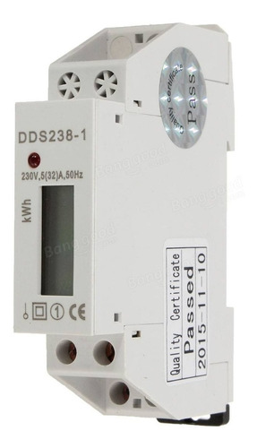 Medidor Corriente Toma Consumo Ute Kwh 220v 32a Din Lcd