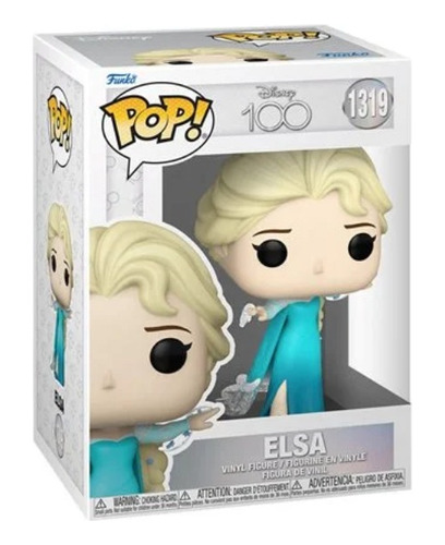 Boneco de ação Funko Pop do 100º aniversário de Elsa 1319 Frozen Disney