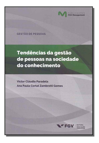 Libro Tendencias Da G De P Soc Conhecimento 01ed 18 De Parad