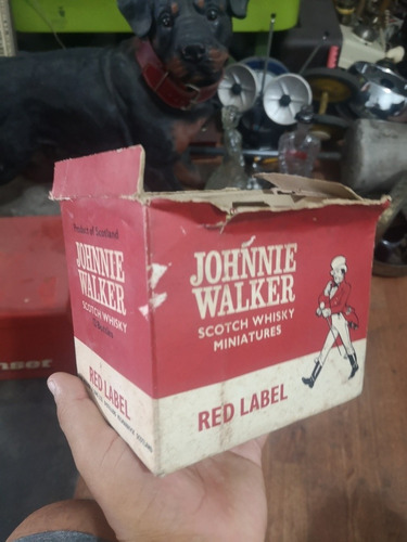 Jt Antiguas Botellas De Jhonny Walker Caja Decorativa 
