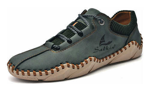 Zapatos Deportivo Casual De Cuero Para Hombre