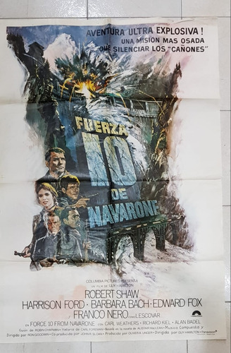 Antiguo Afiche De Cine Con Harrison Ford- Envio 
