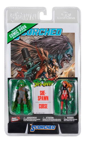 She-spawn & Curse W/ Comic Book, Spawn Page Punchers