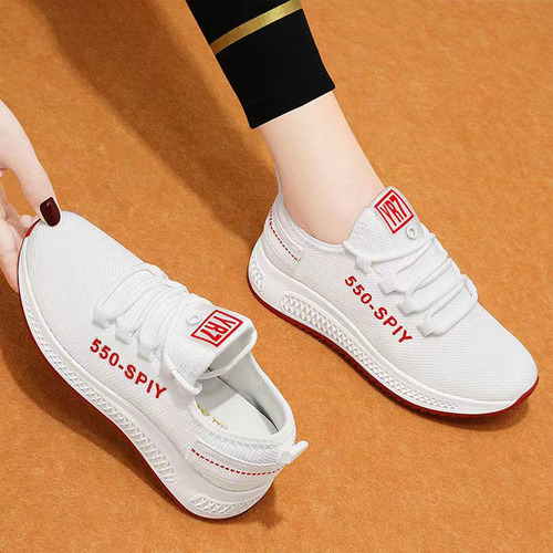 Zapatillas De Malla Transpirable De Punto Para Muje