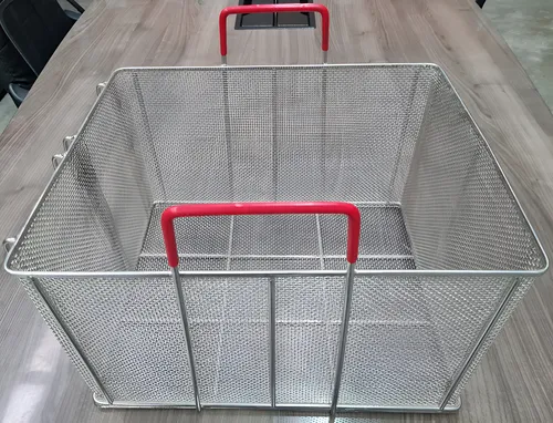 Cesta De Pasta Rectangular Para Inmersión En Acero Inox 18/8