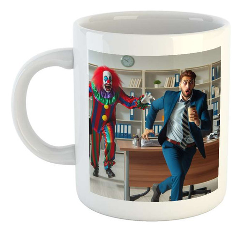 Taza Ceramica Payaso Empresa Atrapando A Jefe Finanzas