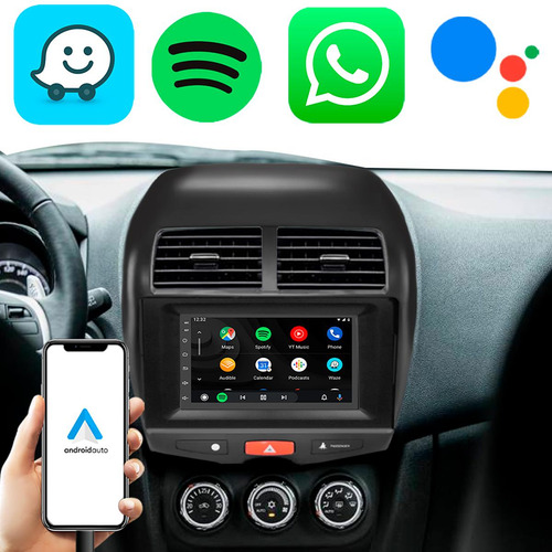 Kit Multimídia Android Carplay 7 Asx 10 11 15 19 21-23 Gps