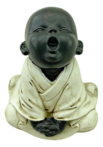 Figura Decorativa Chica Niño Buda Om Feng Shui 7cm Zen Zn Ct