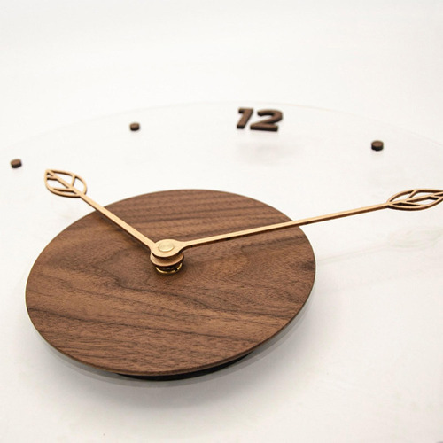 D Reloj De Pared Redondo De Madera, Reloj De Pared Grande,