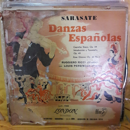 Vinilo Ruggiero Ricci Louis Persinger Danzas Españolas Es1