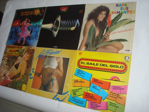 Kit Discos(6) Lp Vinil Musica Bailable: Porfi, Los Blancos..