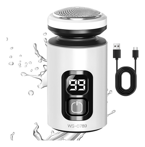Mini Afeitadora Eléctrica Recortadora De Barba Impermeable C