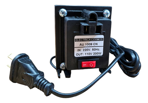 Autotransformador 220v A 110v De 200w Con Ficha Reforzado