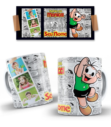 Imagem 5 de 10 de Canecas Personalizadas Turma Da Monica !!!!