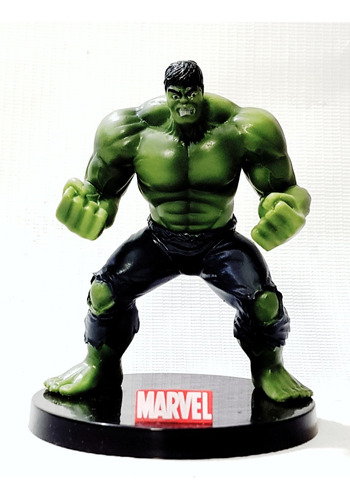 Figura Fija Hulk Superhéroe Marvel De 9 Cm. Nuevo Tradebox