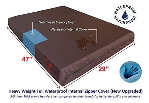 Dogbed4less Cama Ortopédica Extragrande De Espuma Viscoelást