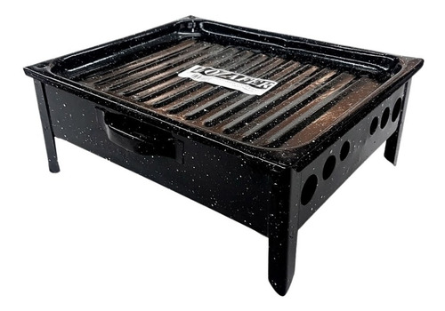 Imagen 1 de 5 de Brasero Mesa Enlozado Reforzado Parrilla Asado Gastronomia