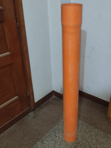 Tubo Pvc Reforzado Agua Negras 4 Pulgadas Color Naranja 15$