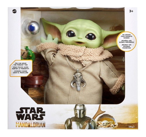 Star Wars, Peluche Delujo Grogu (baby Yoda) Con Accesorios