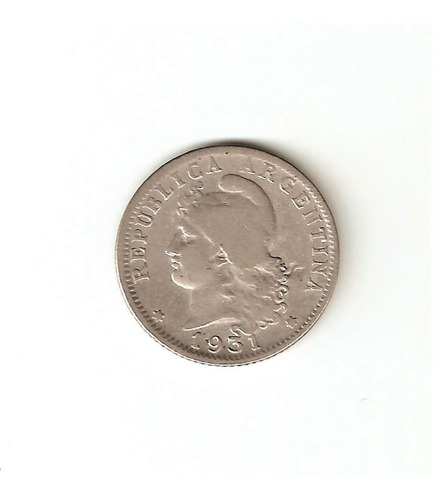 Monedas Argentinas 20 Centavos De 1931 Muy Buena M.- Escasa