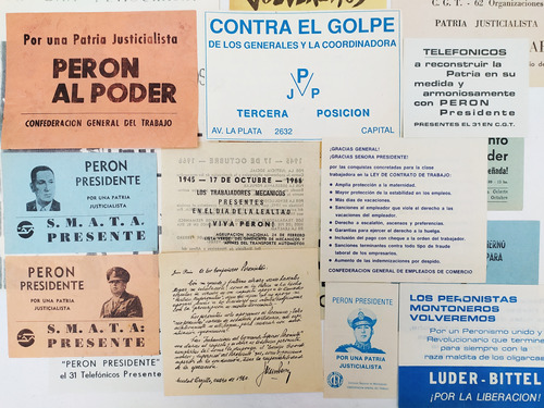 Lote Volantes Peronismo Partido Justicialista Años 70 Origin