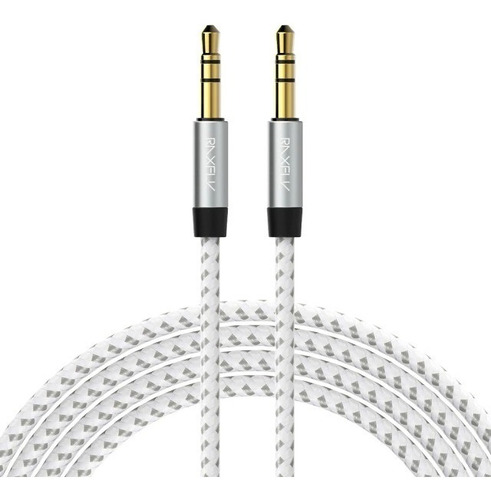 Cable Audio Auxiliar Hifi Jack 3.5mm Macho Macho 2m Raxfly